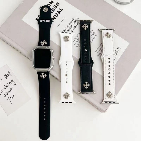 apple watch s10/9/8/se2/ultra 2 49mm 44mm Sport Bandlady men apple Watch s10/9/8/7/6/5/4/3/2/1/SE/SE2/Ultra bands belt Chrome Hearts apple watch series 10/9/8/6/7/5/4/3/2/1 se/se2 band 42mm 46mm 45mm Apple Watch Band 