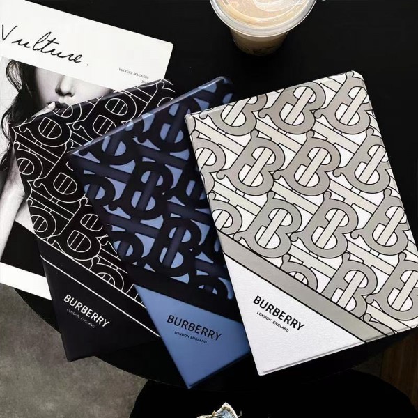  Burberry ipad air7 11inch 13inch 2025 6 5 4 3 case hulle Burberry ipad pro 2024 Leather Business Cover for men women Burberry ipad pro 12.9 11inch 2024 case  leather