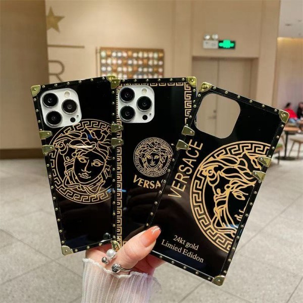 Fashion Versace samsung s25 plus s24 iPhone17 16 15 14 Brand Full Cover ledertasche Luxury Versace samsung s25 ultra s26 iPhone16 17 15 Case Back Cover coque housse