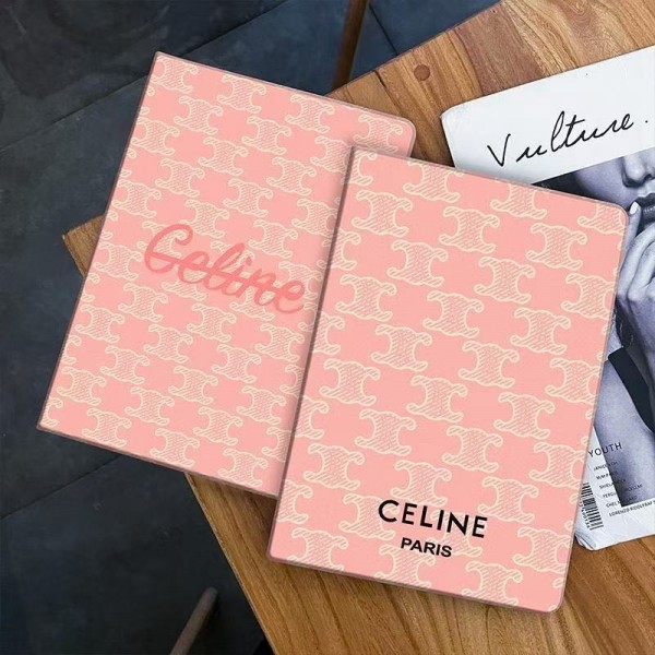 luxury fake celine ipad Case coque for iPad 11/10/9/8/7  Rotating celine ipad mini7 mini6 Smart Cover with Auto Wake and Sleep celine ipad pro 12.9 11inch 2024 case  leather