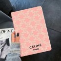 luxury fake celine ipad Case coque for iPad 11/10/9/8/7  Rotating celine ipad mini7 mini6 Smart Cover with Auto Wake and Sleep celine ipad pro 12.9 11inch 2024 case  leather