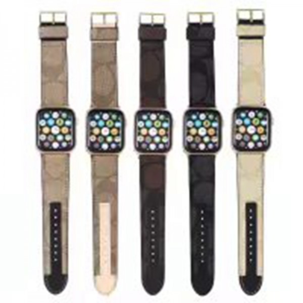 coach Apple Watch Series 10 9 46 mm 45mm bands women men coach apple watch s10/9/8/se2/ultra 2 49mm 44mm Sport Band lady men coach apple Watch s10/9/8/7/6/5/4/3/2/1/SE/SE2/Ultra bands belt  Apple Watch series 10 9 8 7 Wristbands Replacement Strap