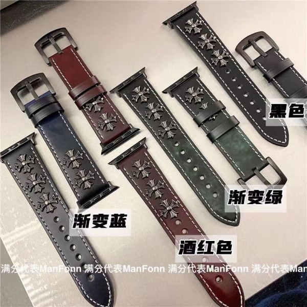 Chrome Hearts apple watch series ultra ultra2 49mm belts bands wris Chrome Heartstapple watch s10/9/8/se2/ultra 2 49mm 44mm Sport Band Chrome Hearts apple watch series 10/9/8/6/7/5/4/3/2/1 se/se2 band