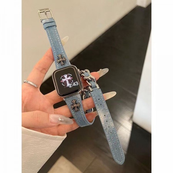 Chrome Hearts apple watch s10/9/8/se2/ultra 2 49mm 44mm Sport Bandlady men Chrome Hearts apple Watch s10/9/8/7/6/5/4/3/2/1/SE/SE2/Ultra bands belt Chrome Hearts apple watch series 10/9/8/6/7/5/4/3/2/1 se/se2 band 42mm 46mm 45mm 