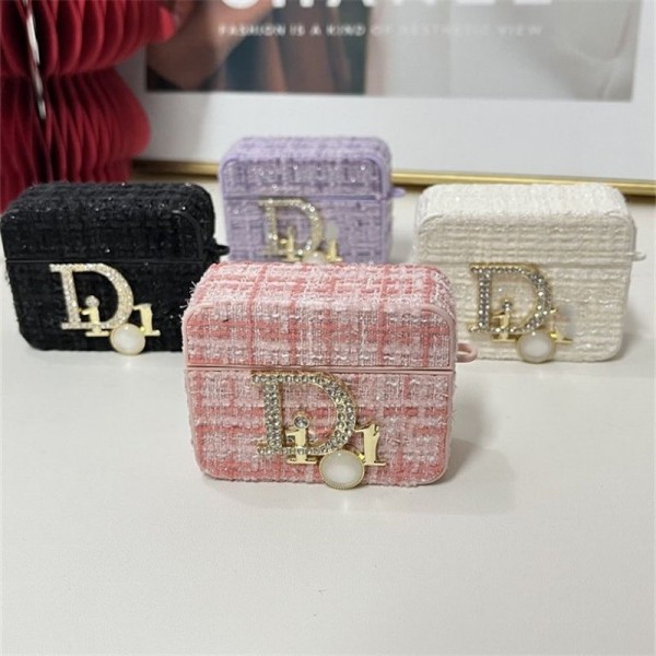 High Brand Cute dior AirPods 4 3 2 pro2 Case leather airpods 4 pro2 Replacement Cover schutzhülle Shockproof Brand dior  AirPod4 3 Pro 2 Replacement 2nd Generation case
