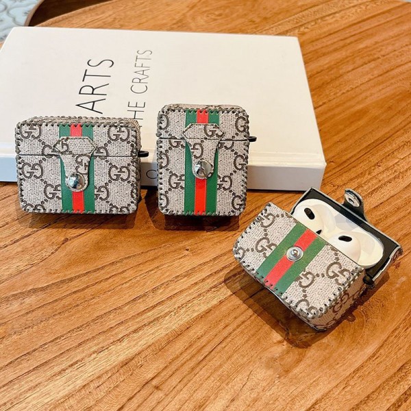 High Brand Cute gucci  AirPods 4 3 2 pro2 Case leather airpods 4 pro2 Replacement Cover schutzhülle Shockproof  gucci  Air Pods Pro/pro2 4 3 2 Custodia Hulle Funda Case gucci  Air Pods 4/3/2/1 Case  hülle coque