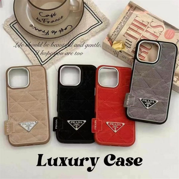 original Prada iPhone17 16 Pro Max 16e 17 plus case cover hülleLuxury Prada iPhone16 16 plus 15 16 Pro max Case Back Cover coque housse Prada iPhone 16 pro 17/16e 15 Pro Max Case Custodia Hulle Fundaoriginal luxury fake case