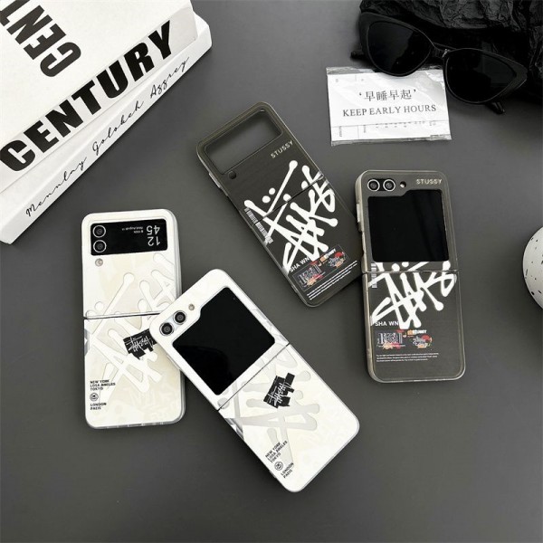 Luxury designer Stussy galaxy z flip7 6 5case hülle coqueoriginal brand  Stussy galaxy z flip 6 7 Fashion Brand Full Cover ledertascheLuxury Stussy galaxy z flip 6 5 7 Case Back Cover coqueShockproof Protective Designer samsung z flip6 7 5 4 Case