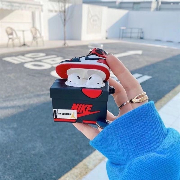 High Brand Cute Nike AirPods 4 3 2 pro2 Case leather airpods 4 pro2 Replacement Cover schutzhülle Shockproof Nike Air Pods 4/3/2/1 Case  hülle coqueairpods pro2 4 3 2 Charging Case men women