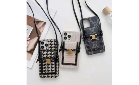 supreme Iphone17 16 Case celine Crossbody Card Slots Ysl coach Galaxy S25 S24 Ultra Case Dior