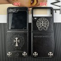 Luxury designer Chrome Hearts galaxy z flip7 6 5case hülle coqueoriginal brand Chrome Hearts galaxy z flip 6 7 Fashion Brand Full Cover ledertascheShockproof Protective Designer Chrome Hearts samsung z flip6 7 5 4 Case