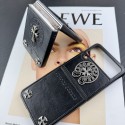 Luxury designer Chrome Hearts galaxy z flip7 6 5case hülle coqueoriginal brand Chrome Hearts galaxy z flip 6 7 Fashion Brand Full Cover ledertascheShockproof Protective Designer Chrome Hearts samsung z flip6 7 5 4 Case