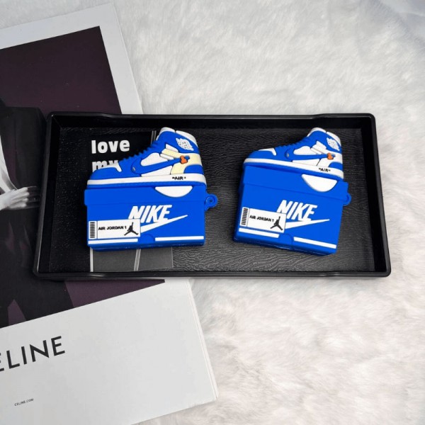 High Brand Cute Nike AirPods 4 3 2 pro2 Case leather Air Pods 4/3/2/1 Case  hülle coque Brand Nike AirPod4 3 Pro 2 Replacement 2nd Generation case Nike airpods pro2 4 3 2 Charging Case men women