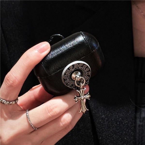 High Brand Cute Chrome Hearts AirPods 4 3 2 pro2 Case leather Chrome Hearts Air Pods Pro/pro2 4 3 2 Custodia Hulle Funda Case Chrome Hearts Air Pods 4/3/2/1 Case  hülle coque Brand  Chrome Hearts AirPod4 3 Pro 2 Replacement 2nd Generation case