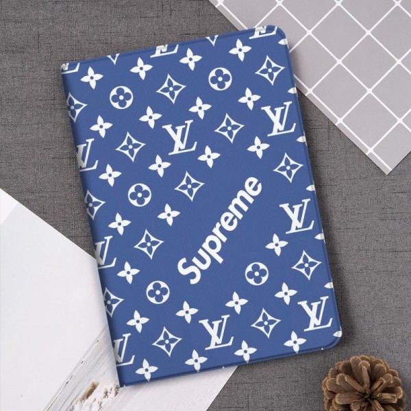 luxury fake ipad Case coque for louis vuitton Supreme iPad 11/10/9/8/7  ipad air7 11inch 13inch 2025 6 5 4 3 case hulle ipad pro 2024 Leather Business Cover for men women  Designer louis vuitton Supreme ipad mini 7/6/5 luxury case