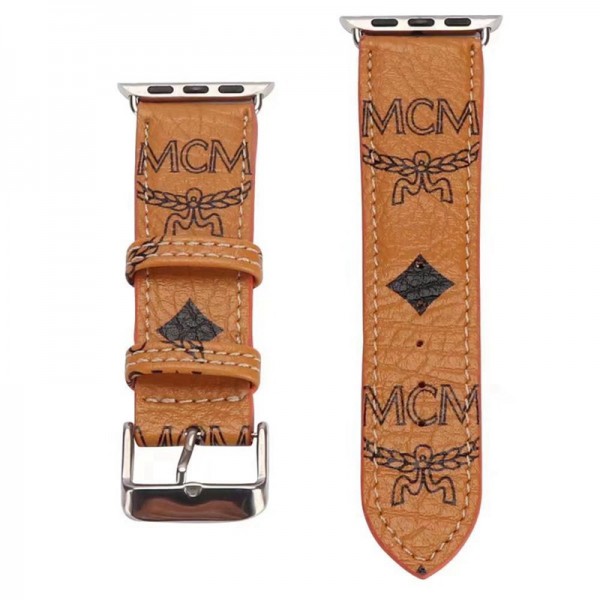 Mcm Galaxy Watch 6/6 Classic/5/4/4 Classic Apple Watch Series 10 9 46 mm 45mm bands women men Mcm Galaxy Watch 6/6 Classic/5/4/4 Classic apple watch series ultra ultra2 49mm belts bands wrist Apple Watch Band