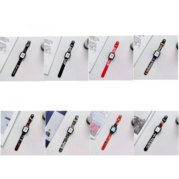 Supreme Adidas Nike lady men apple Watch s10/9/8/7/6/5/4/3/2/1/SE/SE2/Ultra bands belt Supreme Adidas Nike apple watch series 10/9/8/6/7/5/4/3/2/1 se/se2 band 42mm 46mm 45mm  Supreme Adidas Nike Apple Watch