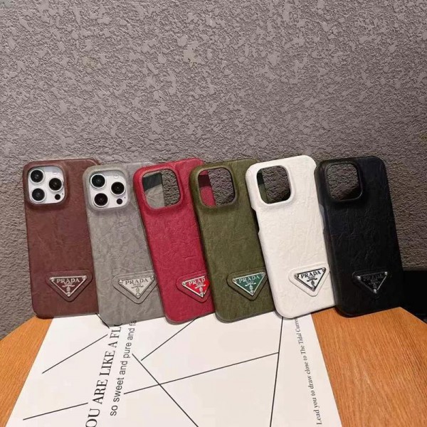 Luxury Prada iPhone16 16 plus 15 16 Pro max Case Back Cover coque housse Prada iPhone 16 pro 17/16e 15 Pro Max Case Custodia Hulle FundaDesigner Prada iPhone17 15 16 pro max Case