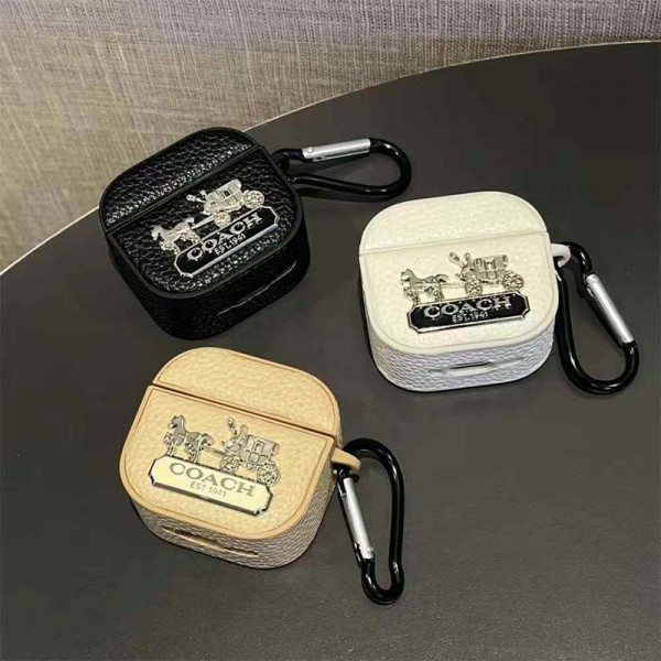 Coach airpods 4 pro2 Replacement Cover schutzhülle Shockproof Coach Air Pods Pro/pro2 4 3 2 Custodia Hulle Funda Case Coach Air Pods 4/3/2/1 Case  hülle coque Brand AirPod4 3 Pro 2 Replacement 2nd Generation case