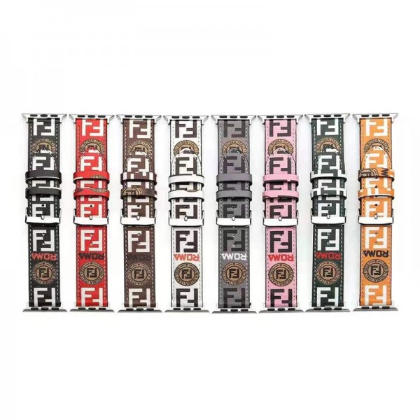 Fendi Apple Watch Series 10 9 46 mm 45mm bands women menlady men Fendi apple Watch s10/9/8/7/6/5/4/3/2/1/SE/SE2/Ultra bands belt  Apple Watch Band for Fendi Apple Watch Ultra/ultra2 (49mm) bands Apple Watch series 10 9 8 7 Wristbands Replacement Strap