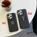Fashion Chrome Hearts iPhone17 16 15 14 Brand Full Cover ledertasche Chrome Hearts iPhone 16 pro 17/16e 15 Pro Max Case Custodia Hulle FundaDesigner Chrome Hearts iPhone17 15 16 pro max Case Shockproof Protective schutzhülle