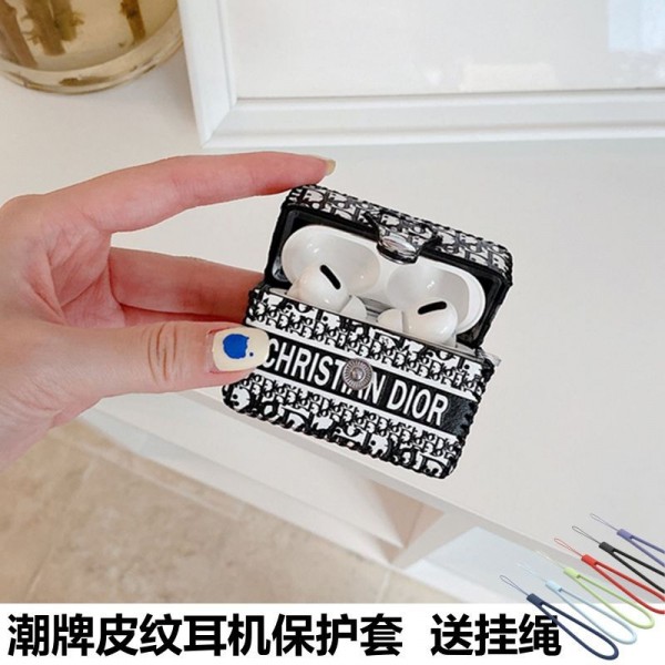 High Brand Cute Dior AirPods 4 3 2 pro2 Case leather Dior AirPods 4 pro2 Replacement Cover schutzhülle Shockproof Air Pods Pro/pro2 4 3 2 Custodia Hulle Funda Caseairpods pro2 4 3 2 Charging Case men women