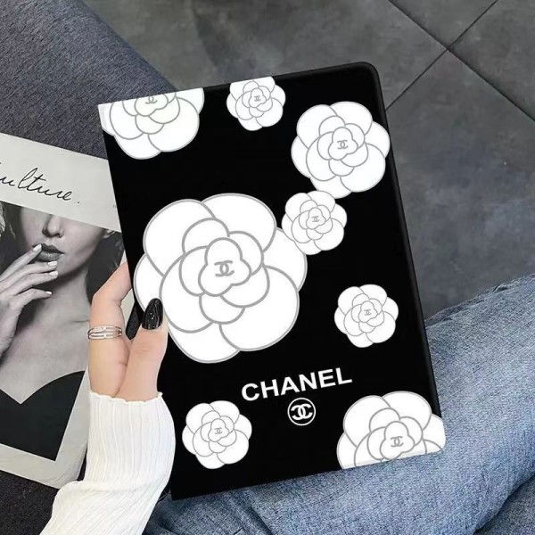 luxury fake ipad Case coque for  Chanel iPad 11/10/9/8/7  ipad air7 11inch 13inch 2025 6 5 4 3 case hulle Chanel ipad pro 2024 Leather Business Cover for men women  Designer ipad mini 7/6/5 luxury case