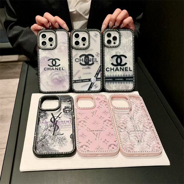 Chanel Ysl louis vuitton iPhone 16 pro 17air/16e 15 Pro Max Case Custodia Hulle Fundaoriginal luxury fake case Chanel Ysl louis vuitton iphone 17 air 16 15 14/12/13 pro max shell coqueFashion Brand Chanel Ysl louis vuitton iphone 16 17 pro max Case