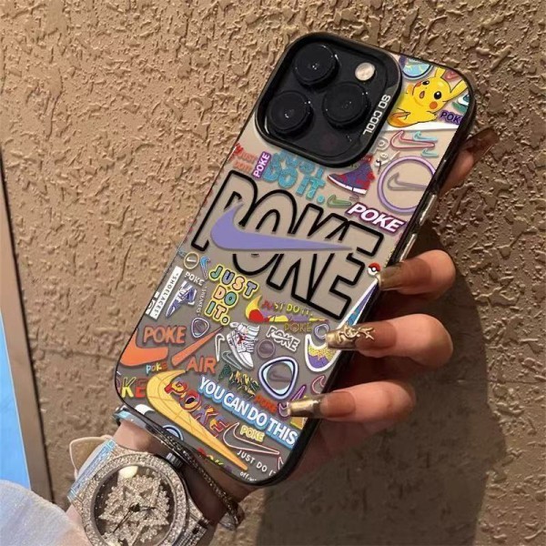 Fashion Nike iPhone17 16 15 14 Brand Full Cover ledertascheLuxury Nike iPhone16 16 plus 15 16 Pro max Case Back Cover coque housse Nike iPhone 16 pro 17air/16e 15 Pro Max Case Custodia Hulle FundaLuxury iphone 16 17 pro max Case Back Cover schutzhülle