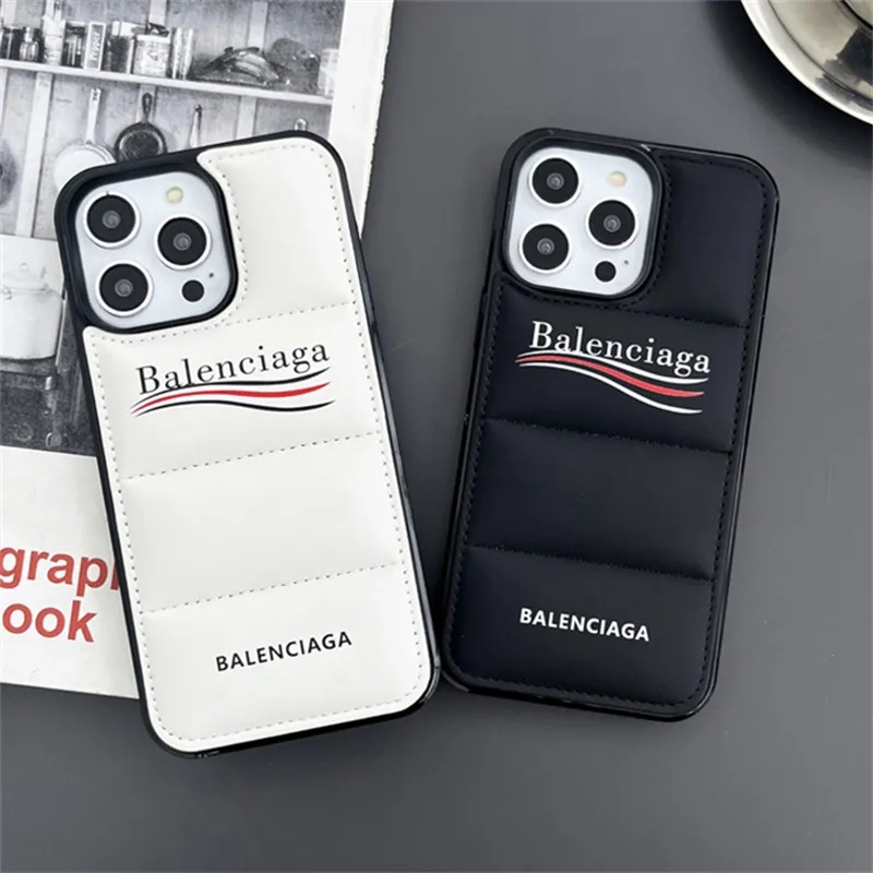 Leather women men Balenciaga iPhone17 16 15 14 13 Pro Max 15 plus case