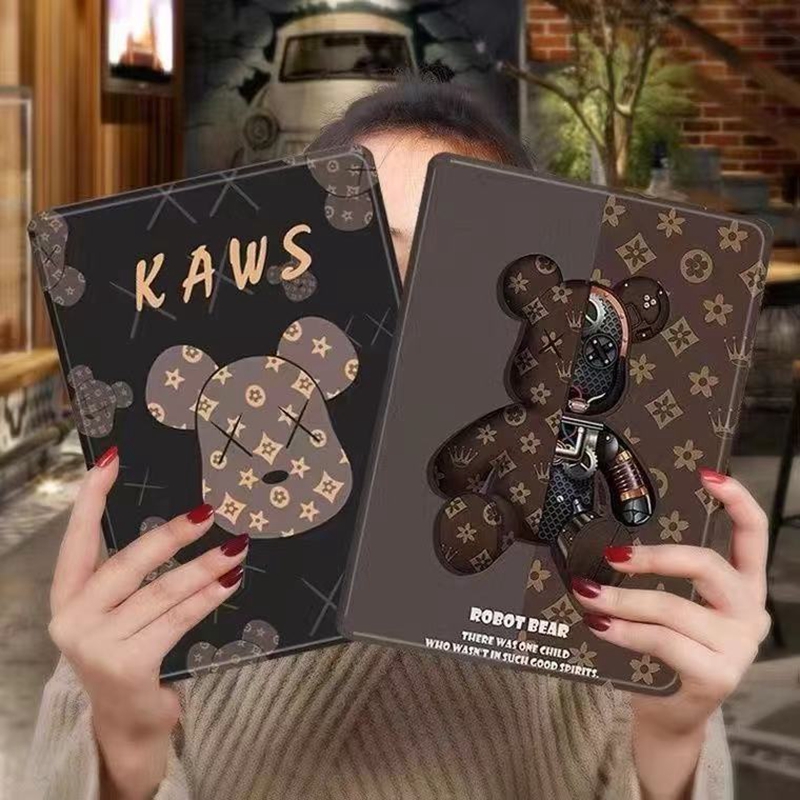 luxury fake ipad Case coque for Kaws iPad 11/10/9/8/7  Rotating Kaws ipad mini7 mini6 Smart Cover