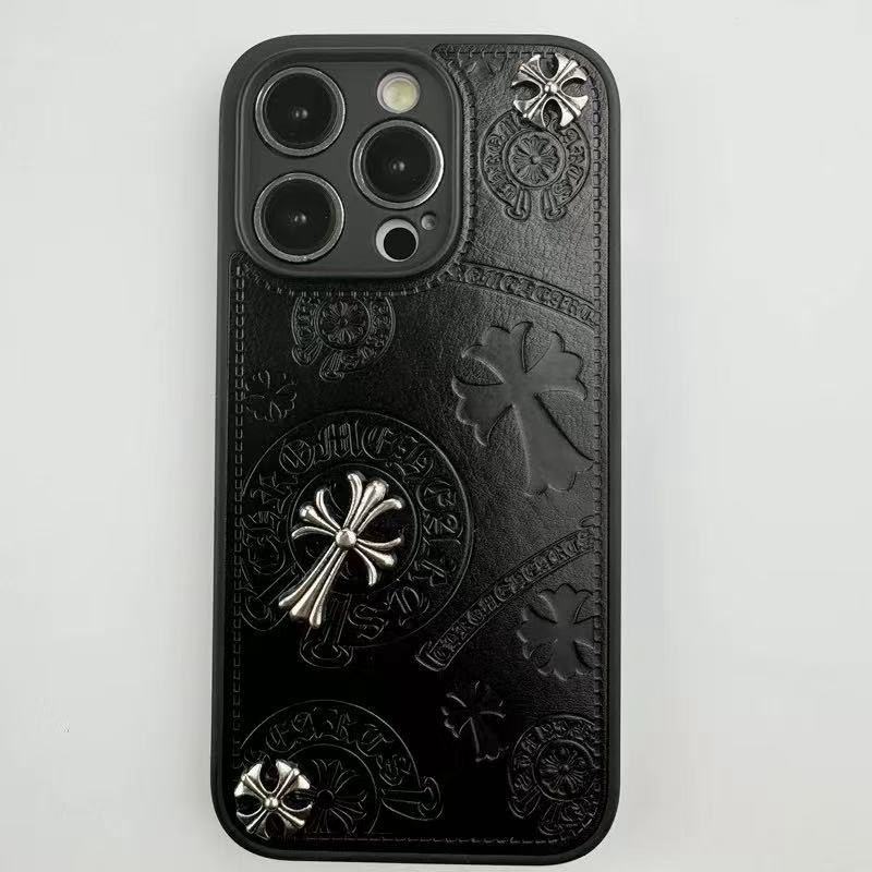 Fashion Chrome Hearts iPhone17 16 15 14 Brand Full Cover 