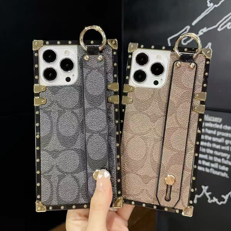 coach iPhone 16 pro 17/16e 15 Pro Max Case Wristlet women men