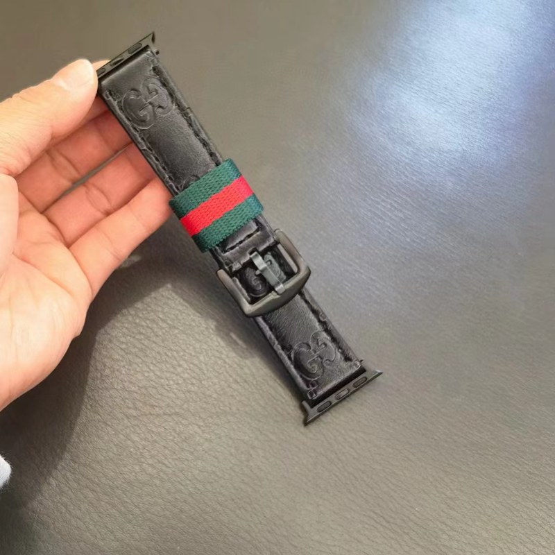 gucci apple watch s10/9/8/se2/ultra 2 49mm 44mm Sport Band lady men Leather