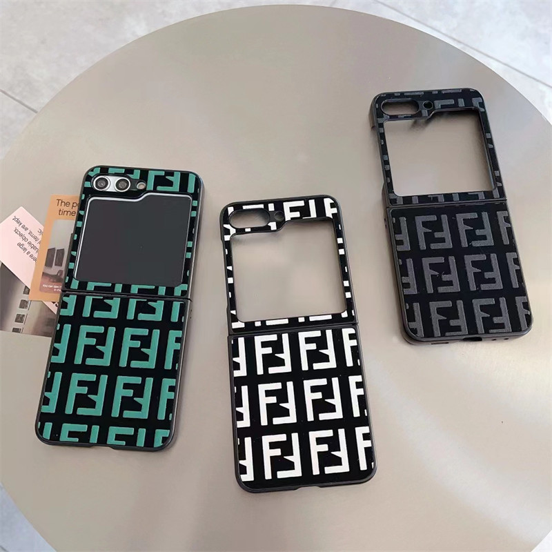 brand Fendi Luxury galaxy z fold flip 6 5 7 Case women men Back Cover