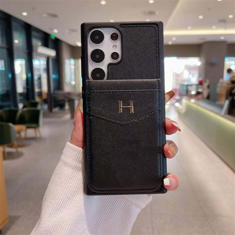 Hermes samsung s25 ultra s26 iPhone16 17 15 Case Card Slots women men