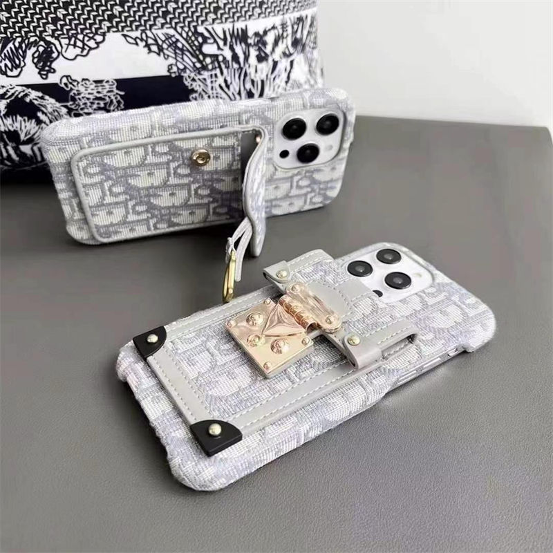 Dior iPhone 16 pro 17/16e 15 Pro Max Case Custodia Hulle Card Holder women men