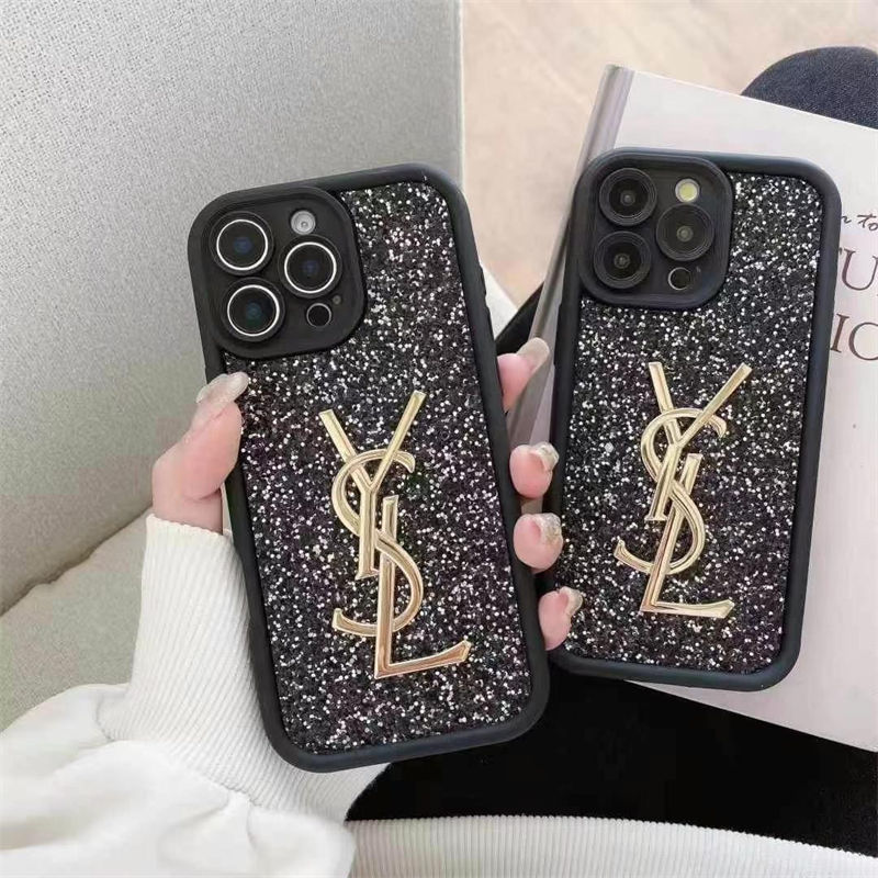 Ysl iPhone17 16 15 14 Brand Full Cover ledertasche Ysl iPhone 16 pro 17/16e 15 Pro Max Case