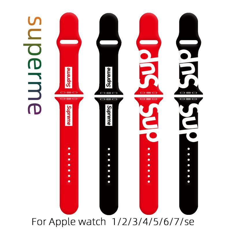 Supreme apple watch s10/9/8/se2/ultra 2 49mm 44mm Sport Band lady men