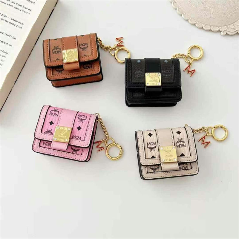 Mcm Galaxy Buds3 2 3 pro AirPods 4 3 2 pro2 Case leather Purse