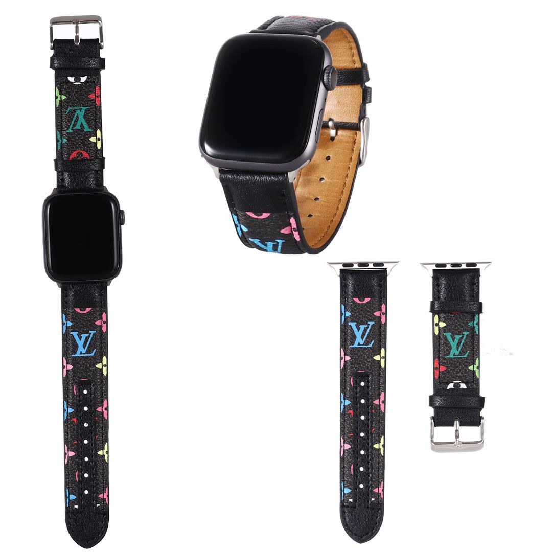 louis vuitton apple watch s10/9/8/se2/ultra 2 49mm 44mm Sport Bandlady men Leather