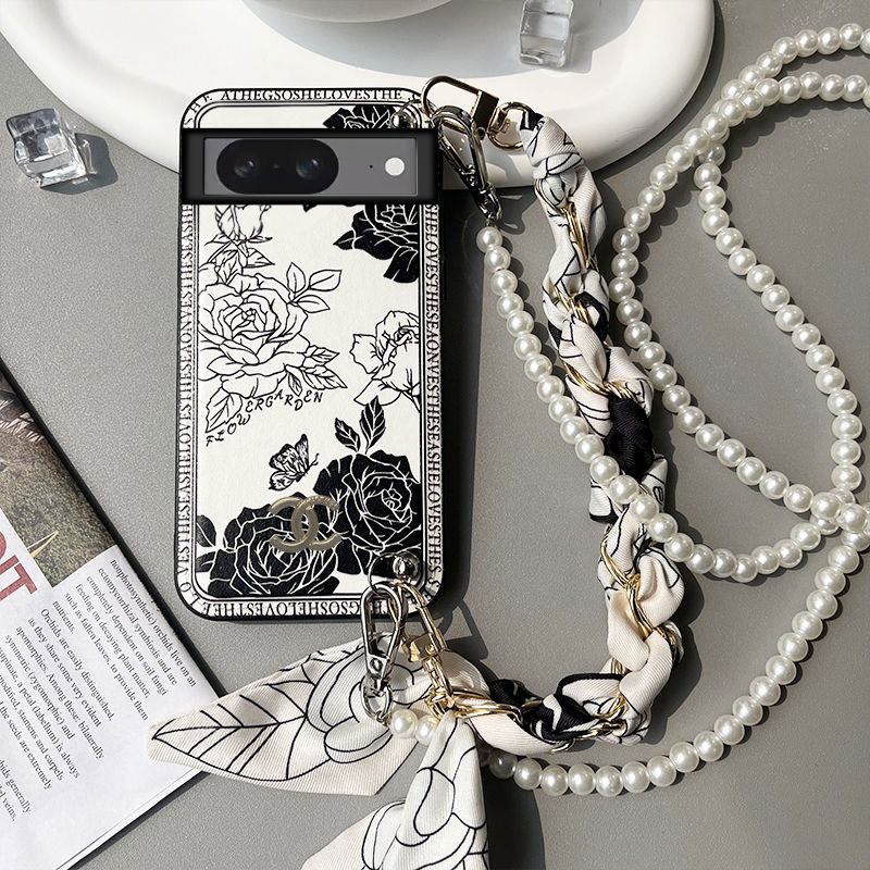 Chanel iPhone17 16 Pro Max 16e 17 plus case women men Adjustable Long Shoulder Strap