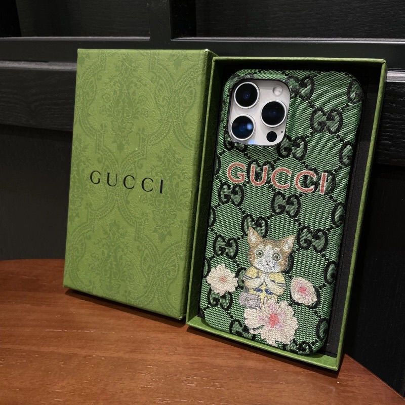Gucci iPhone17 15 16 pro max Case women men