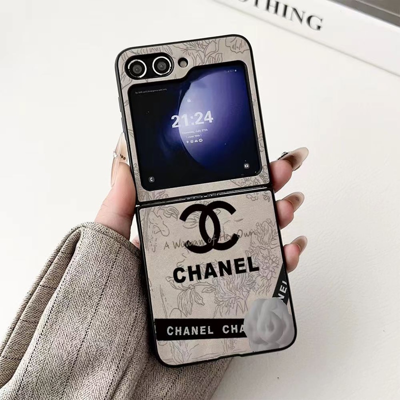 Luxury designer Chanel galaxy z flip7 6 5case