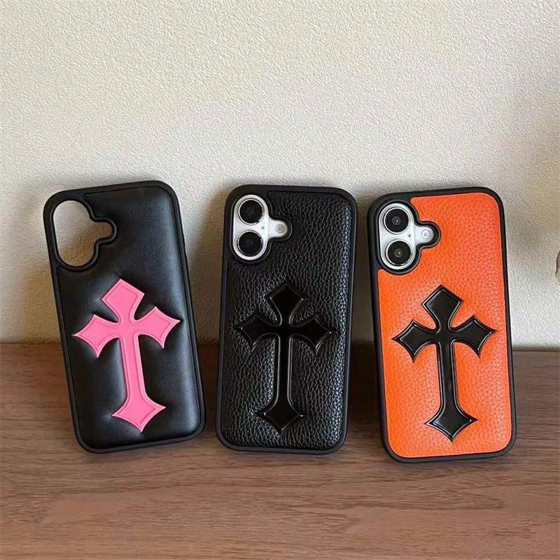 Fashion chrome Hearts iPhone17 16 15 14 Brand Full Cover