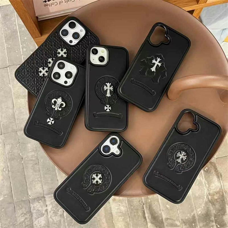 original Chrome Hearts iPhone17 16 Pro Max 16e 17 plus case cover hülleFashion Chrome Hearts iPhone17 16 15 14 Brand Full Cover