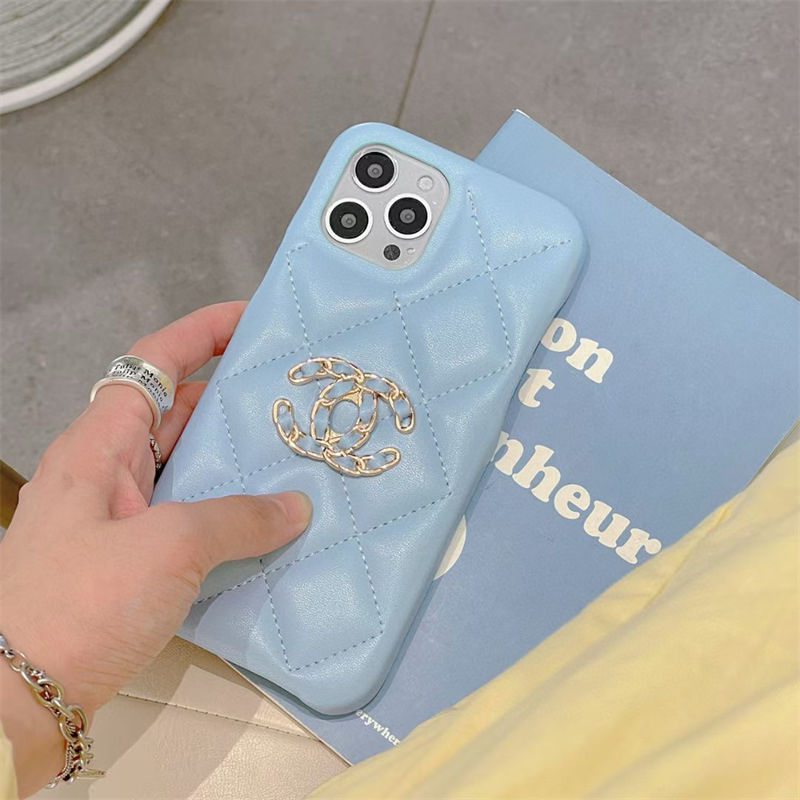 Chanel iPhone 16 pro 17air/16e 15 Pro Max Case Leather women men