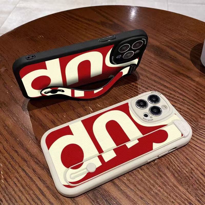 Supreme iPhone 17 16 plus 15 16 Pro max Case Wristlet women men