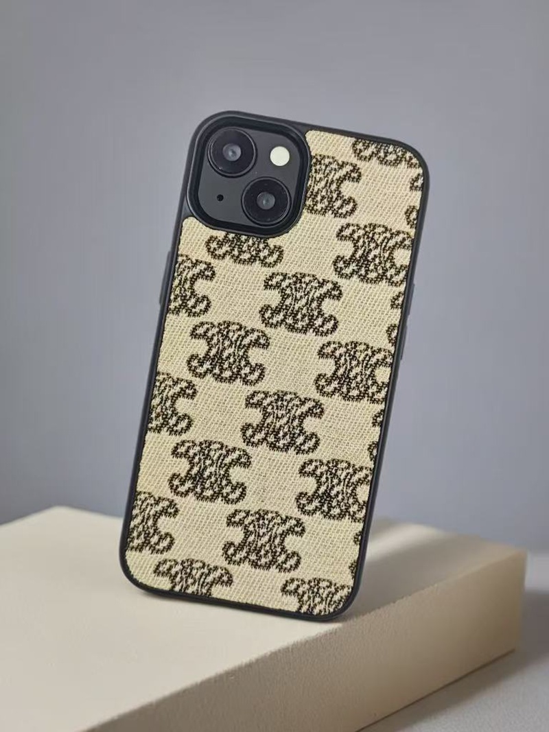 Fashion CELINE iPhone17 16 15 14 Brand Full Cover ledertascheDesigner CELINE iPhone17 15 16 pro max Case 